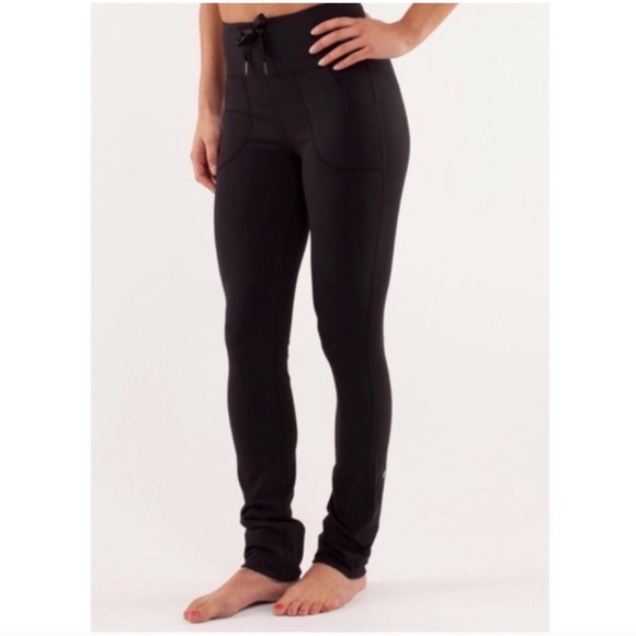 lululemon athletica Pants - Lululemon Skinny Will Pant Yoga Black Womens Size 10